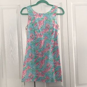 Lilly Pulitzer lobster print shift dress